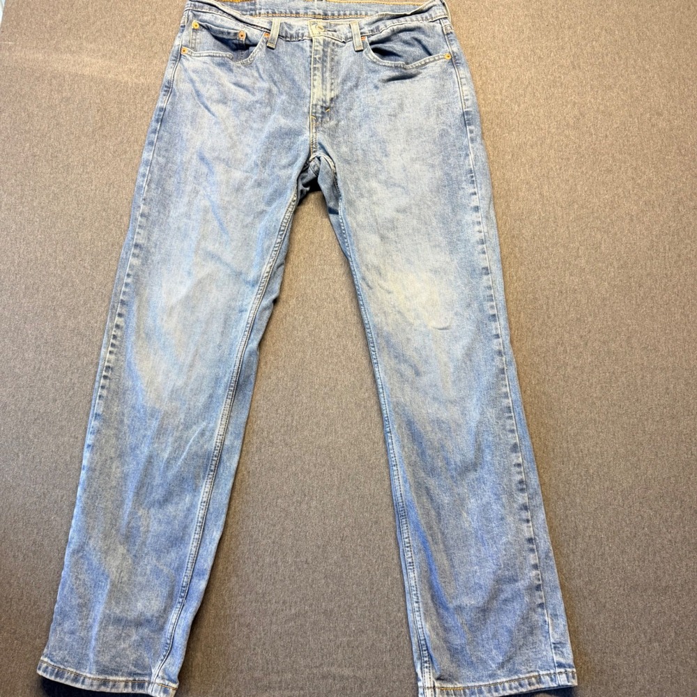 Levis 559 Relaxed Straight Leg Jeans Light Wash Blue Mens 33x32 00559-0530